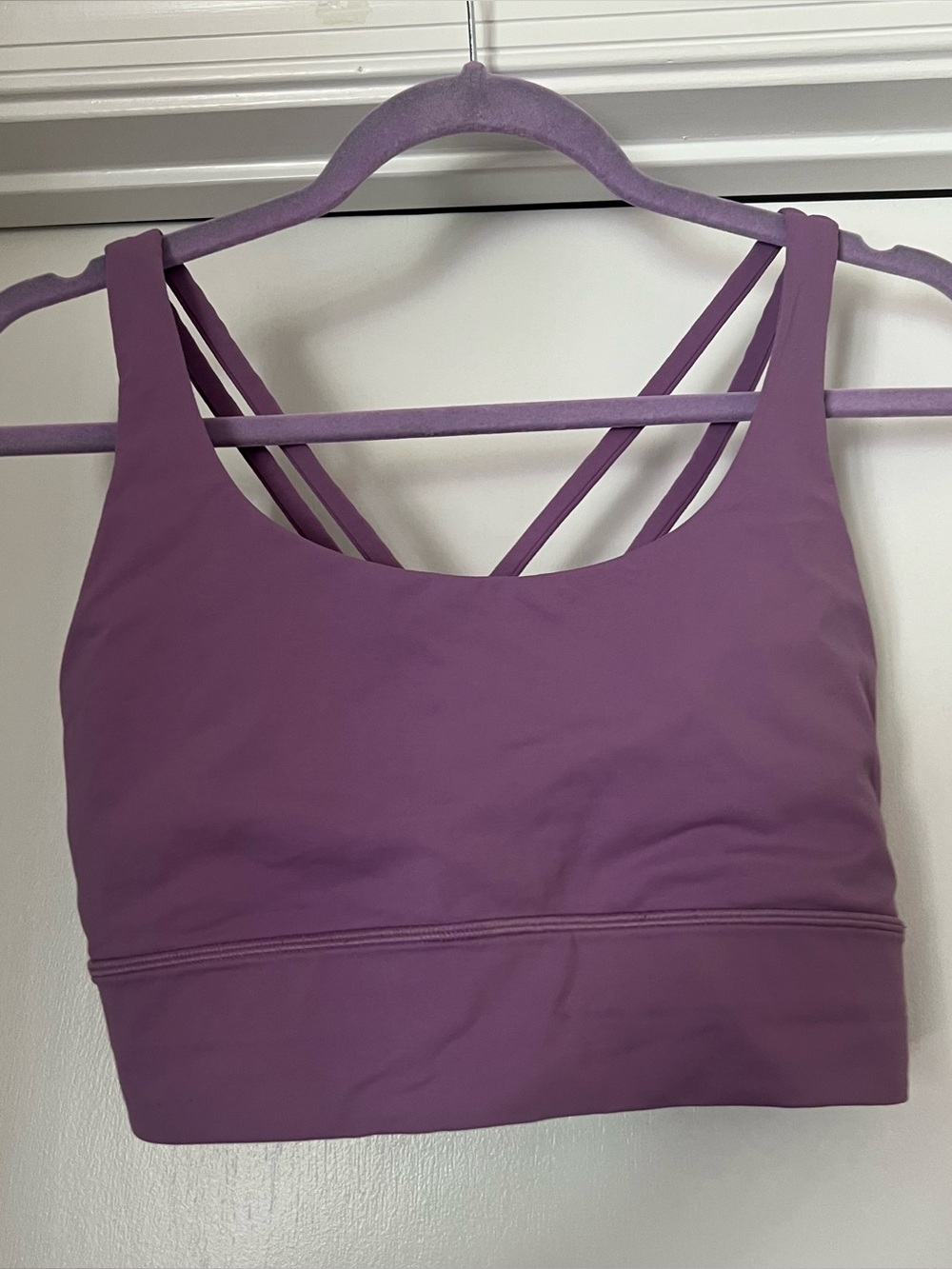 Lululemon Energy Bra Long Line in Wisteria Purple